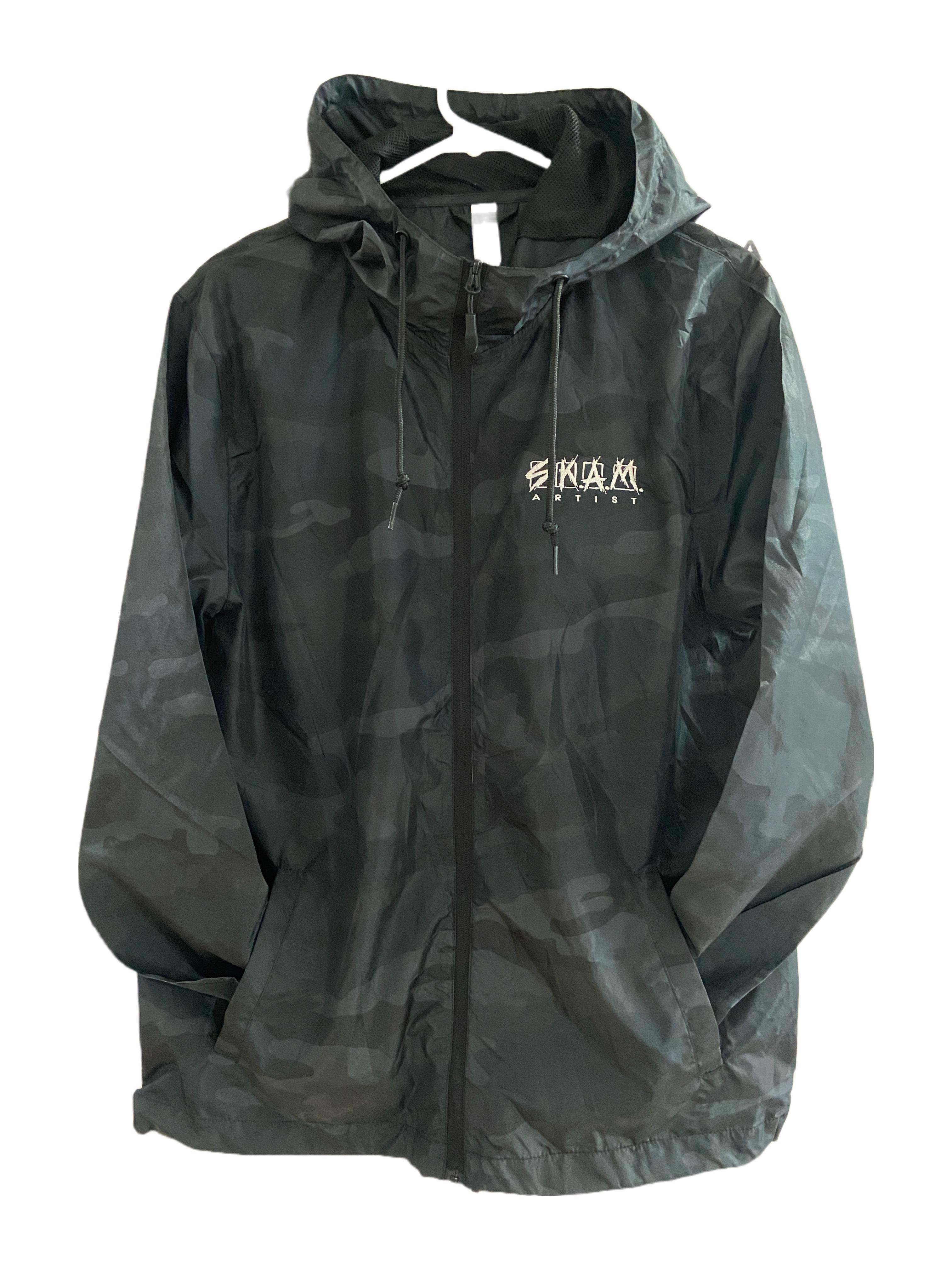 【KOOLOSET】Camo Hood Windbreaker Surplus Windbreaker Tactical Military Mens Jacket Rain